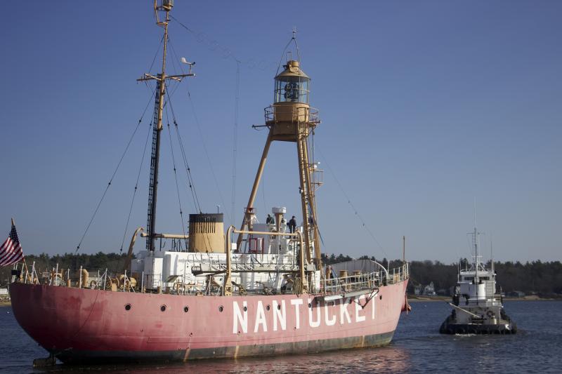 Nantucket Lightship Returns Home After Seven Months in Dry Dock