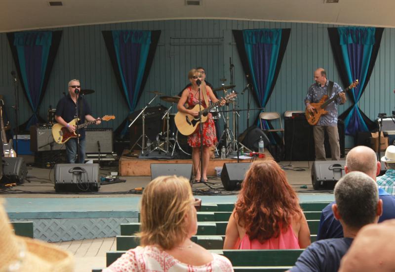 The After Hours Band featuring Heather Twiss performs onstage at the Lillian Gregerman Band Shell during the 24th Annual Onset Blues Festival. BY ZARRIN TASNIM AHMED
