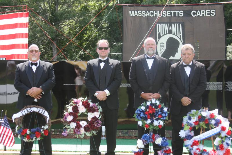 Elks from lodges across the South Coast participate in a memorial ceremony on Sunday. BY MATTHEW BERNAT