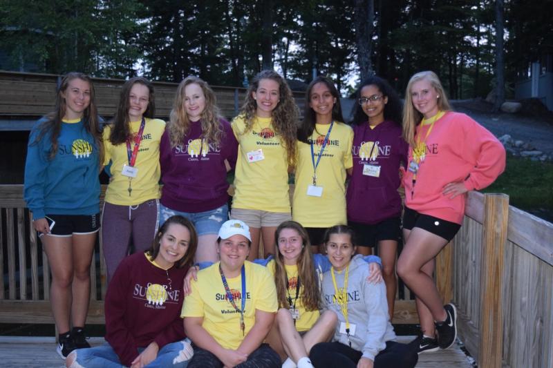 Eleven Key Club members volunteered earlier this month at Camp Sunshine. They were: back row, from left, Makayla Bumpus, Emily Kauranen, Kylie Enos, Emily Snow, Renneanna Dillen, Ruth Gonzalez, Sara Gallagher. Front row, from left: Madison Hough, Paige Strawn, Jillian Rawding and Daniella Cobb. COURTESY COL. MATTHEW STANTON