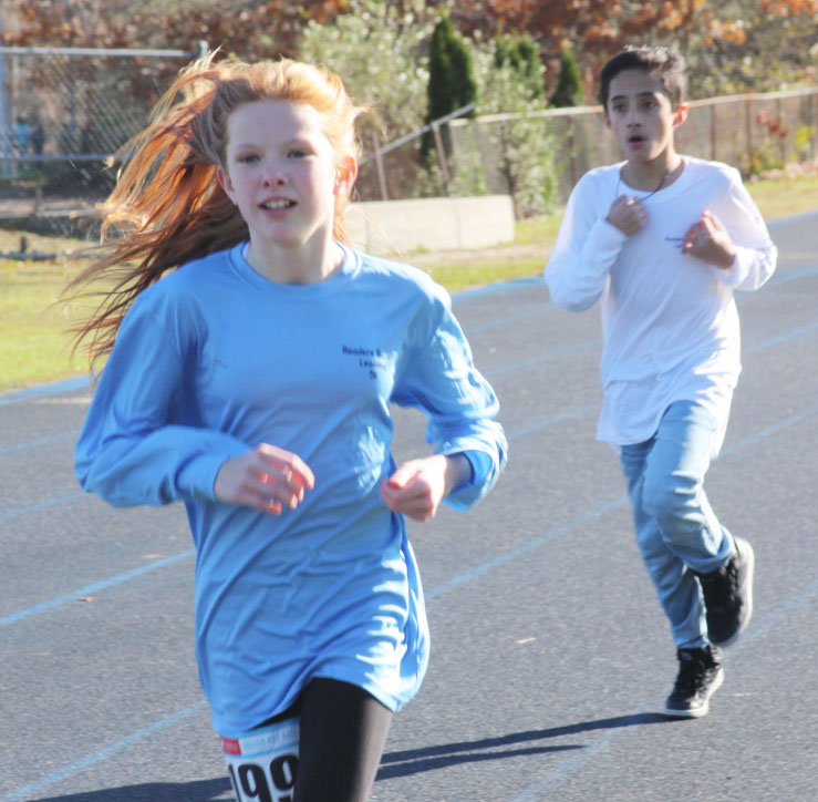 Madison Conner, who was the first girl to finish the race in the fifth and sixth grade group, is currently training for a half marathon. BY LYDIA GOERNER