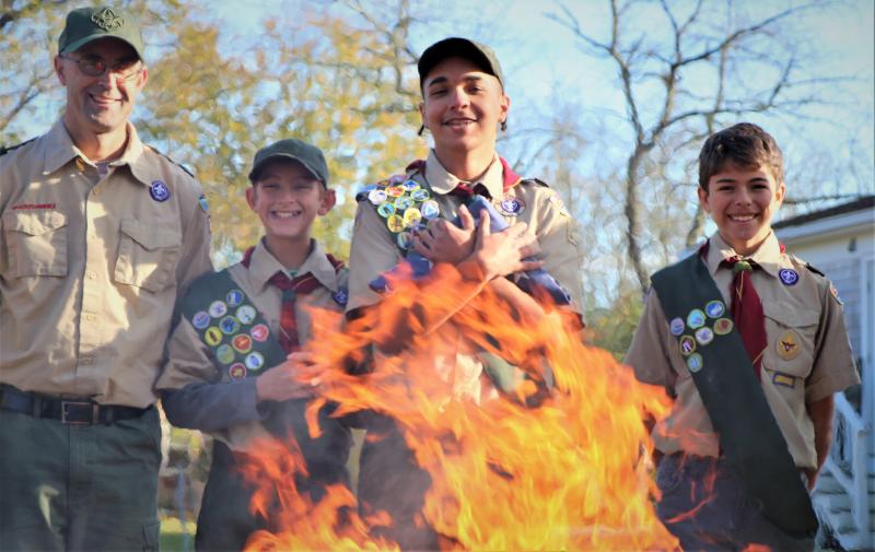 An Honorable Disposal Eagle Scout, Boy Scout Fire Pit