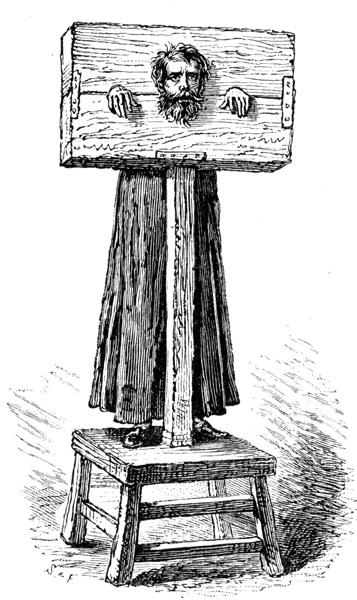 The stocks: the punishment for minor offenses including spending too much time inside the tavern! SOURCE STOCKS IMAGE COURTESY OF U.S. HISTORY IMAGES, FIRST APPEARING IN BRYANT, WILLIAM CULLEN AND SYDNEY HOWARD GAY. A POPULAR HISTORY OF THE UNITED STATES. NEW YORK: CHARLES SCRIBNERS’ SONS, 1881J. OUR COUNTRY. NEW YORK: JOHNSON AND BAILEY, 1895.