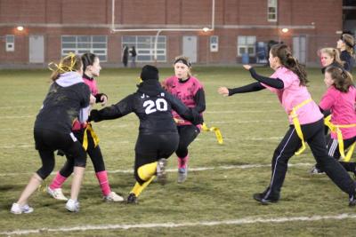 The Harajuku Barbies were tenacious in their attempts to break through The Black Op's defense, but in the end were only able to pull out one touchdown. BY BARBARA THOMAS