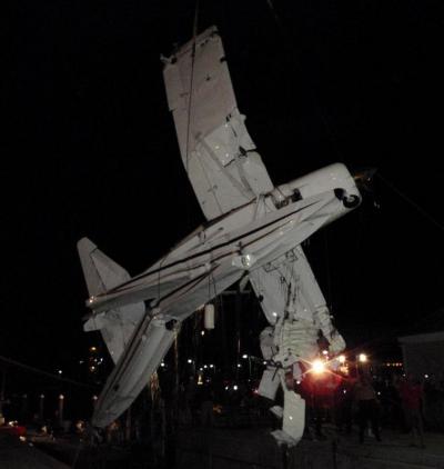 Pilot error appears to be the cause of an August 2 plane crash in Onset. According to the National Transportation Safety Board, the Cessna entered a shallow right-hand turn over Sias Point when the pilot, Louis Page, of Dover, lost control. In the Federal Aviation Administration (FAA) report, Page claimed the aircraft sustained damage before the crash, which could be to blame. An FAA inspector did not find any damage consistent with that claim, however. Page’s two sons were also on-board. All three were uninjured. COURTESY BILL HOBBS, TOWBOAT U.S