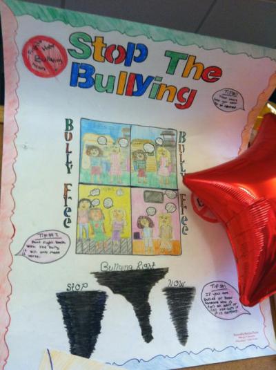 5th graders Mikayla Arone and Janenita Monteiro received Honorable Mention for their poster entry. BY CYNDI MURRAY