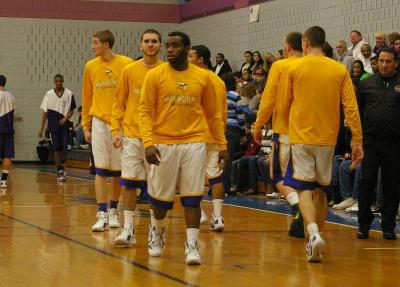 Darien Fernandez is next in line for the ball during warm-up before the championship game. BY RISHI SIDHU