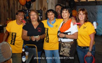 From left to right: Kathy Silva, Pam Sequeria, Patti Sylvester, Paul Mattos, Juanita Gomes, and Mary Healy in Boston before the 2010 ride. COURTESY RICK GRAHAM COMMITTEE