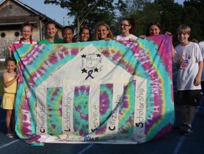 Team Pillars of Hope was made up of 36 members of the Wareham Middle School Honor Society. BY JAIME REBHAN