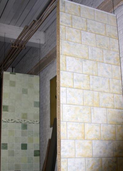 Tom Cassella used these two prototypes to secure a job building a bathroom set for Publishers Clearing House. BY JAIME REBHAN