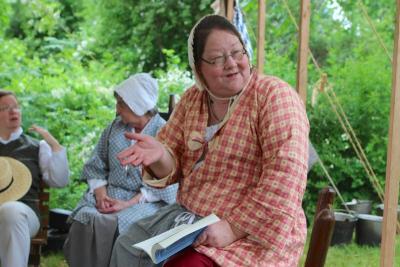 Kirsten Dady of the 13th Continental Regiment of Massachusetts speaks of what 18th-century life was like for the wives of soldiers of that era. BY NICK WALECKA