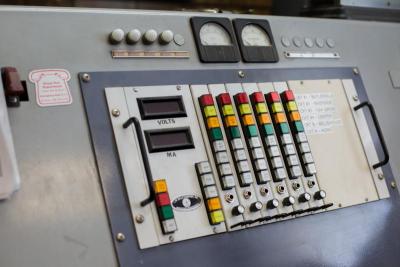 This machine, made in Galveston, Texas, in the 1940s, has been gutted to perform digital functions for the station. BY CAROLYN BICK