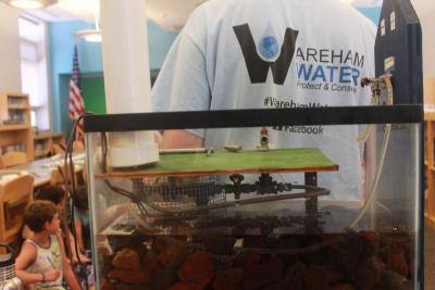The Wareham Water Department brought in a model of the water system to show the children. BY ZARRIN TASNIM AHMED