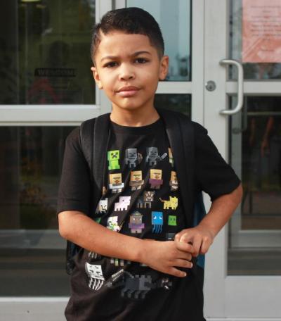 Daniel Toribio, who moved from Pennsylvania recently, is a little nervous and a little excited to start school in a new place. BY ZARRIN TASNIM AHMED