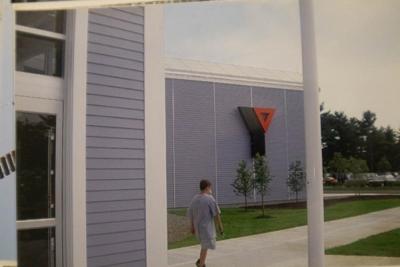 A young boy walks outside the Gleason Family YMCA in Wareham approximately 20 years ago. Source: Gleason Family YMCA