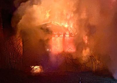 This is the second fire in under a month that has occurred on Kimberly Court with the previous incident on March 20. Photo by Claudine Marie Bolduc