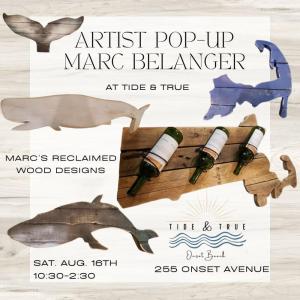 Artist pop-up, tide and true