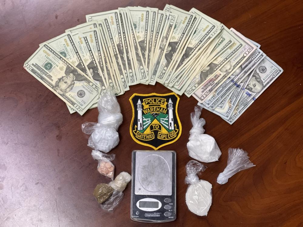 Items seized during the operation. Photo source: Wareham Police Department