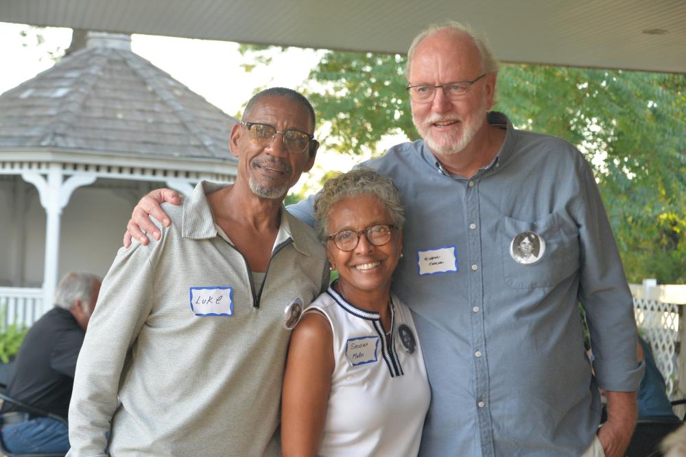 Luke Almeida, Sandra (Mattos) Britto and Michael Taylor.