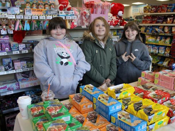From left, Ainslee Manduca, Chelsea Smith and Faith Coste. Photos by Brandy Muz