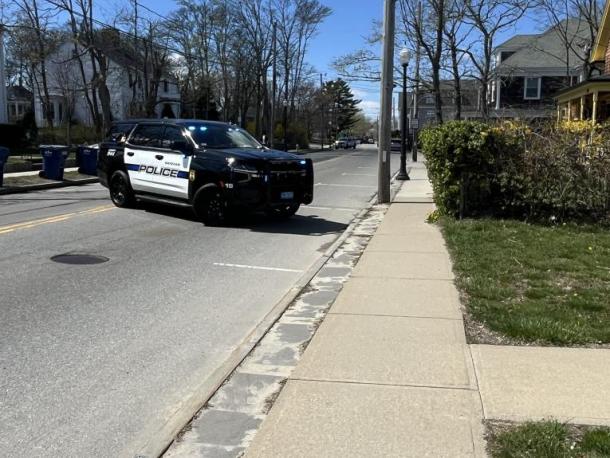 The portion of Main Street blocked off my Wareham Police. Photos by Brandy Muz
