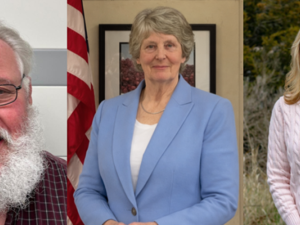 From left, Jim Munise, Judith Whiteside and Sarah Corbitt. File photo