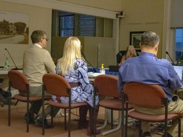 Dan Sylvestre, Sara Russo and Scott Paladino at the Thursday, April 2 meeting. Photo by Brandy Muz