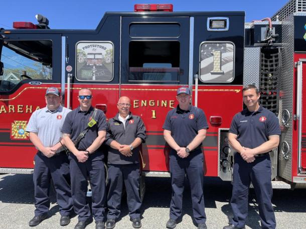 Mark Rogers, third from left, and his crew. Photos by Brandy Muz