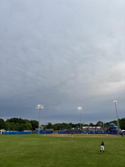Spillane Field at the shark-themed game.