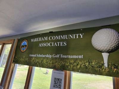 Wareham Community Associates banner at the event. Photos source: Wareham Community Associates