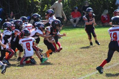Winter Austin evades a tackle. Photos by Brandy Muz