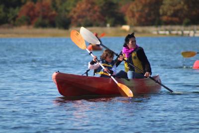 This cat doesn't hate water.