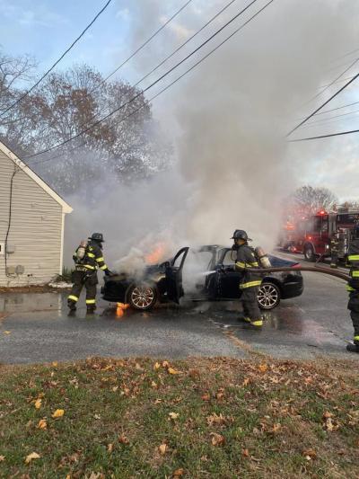 Upper Cape Reality sustained minor cosmetic damage to the building. Photo Source: Wareham Fire Department