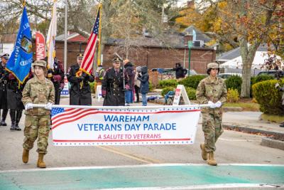 A sign begins the parade. Photos by Brandy Muz