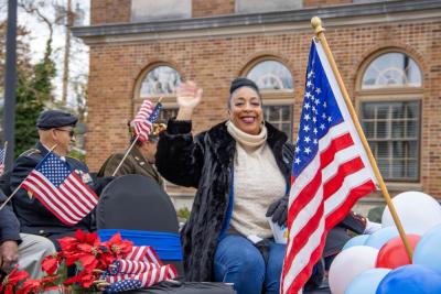 The VFW shows pride for the country.