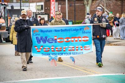 The Wareham New Bedford Elks Lodge help thank those who served. 