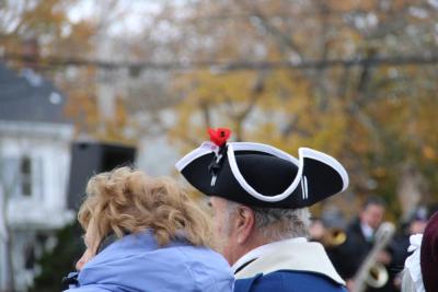 The poppy stands out.