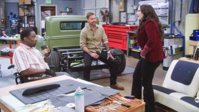 The crew hanging around the truck. Photo source: ABC