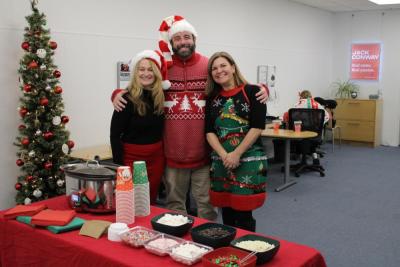 Staff at Jack Conway and the hot chocolate bar.