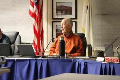 Chair of the school committee Geoff Swett. Photo by Brandy Muz