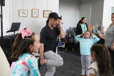 DJ Ooch shows off his moves.