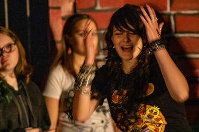 During a party scene, Abigail Burdych exclaims.