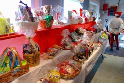 Baskets available at the Church of the Good Shepherd. 