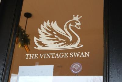 The door inviting customers into the cozy shop. Photos by Brandy Muz