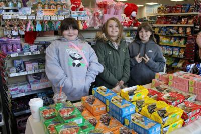From left, Ainslee Manduca, Chelsea Smith and Faith Coste. Photos by Brandy Muz