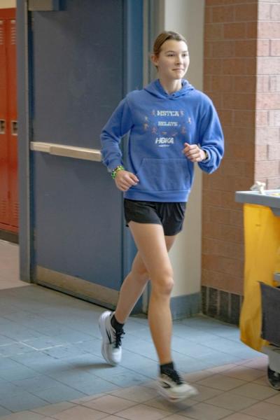 Sophomore Ingrid Beaudoin who has been running since 8th grade.