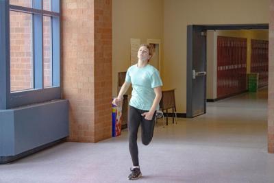  Natalie Kearns is on the go.