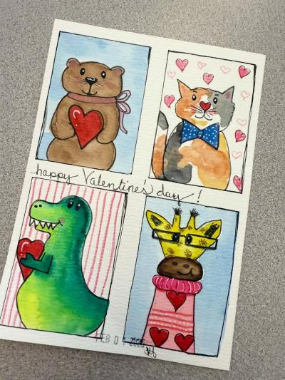 Some even handcrafted their cards.