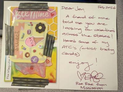 Artistic trading cards from Mississippi.