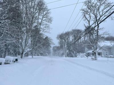Main Street, barely visible. Photo source: Katie Moulding